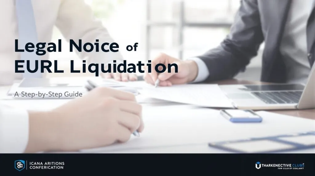 Annonce légale de liquidation EURL