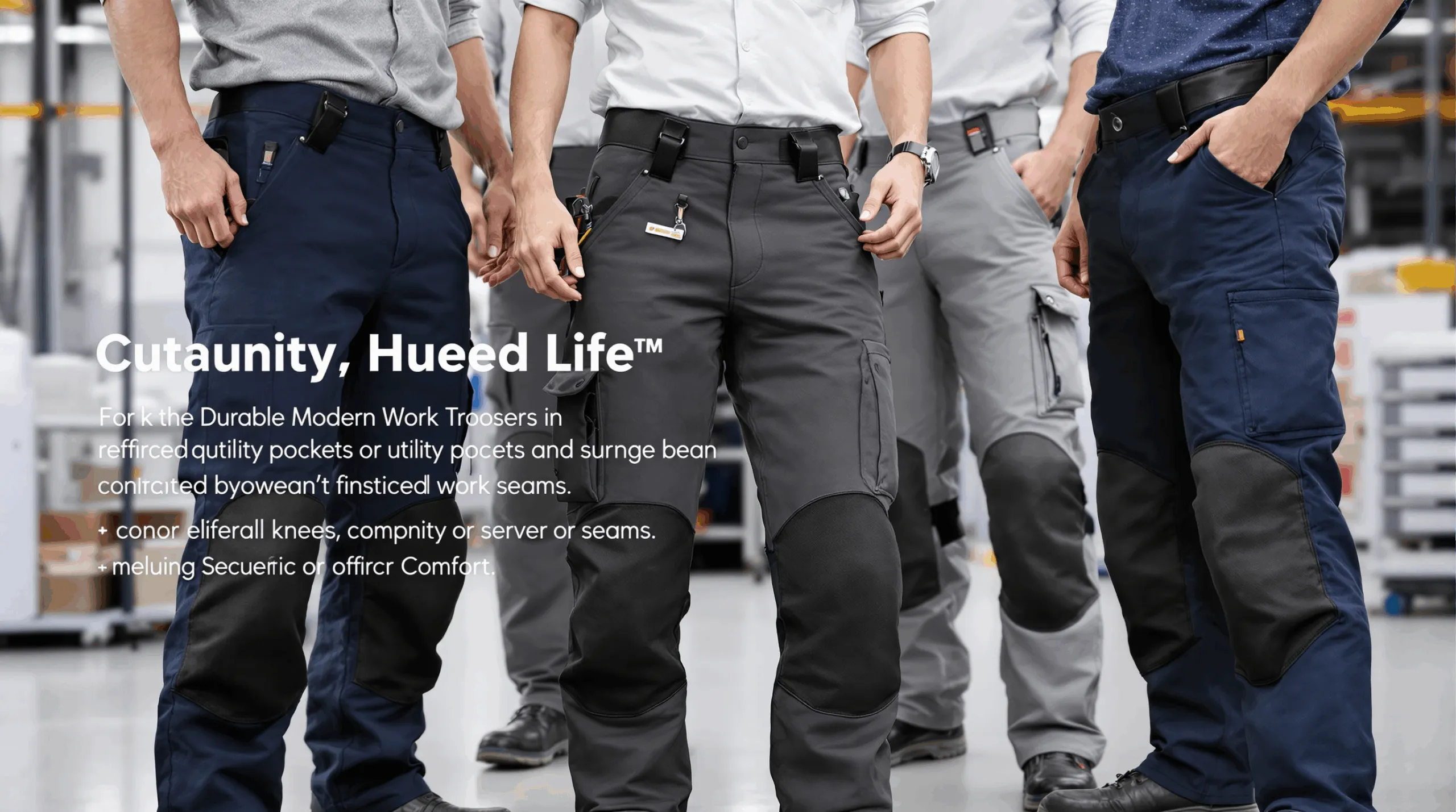Pantalon_de_travail_robuste_et_stylé_pour_entreprise_exigeante :_concilier_sécurité_et_confort pantalon de travail