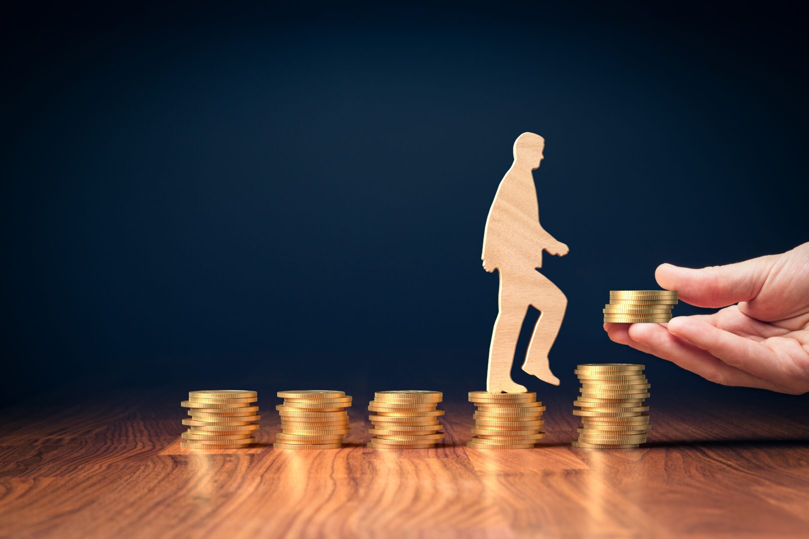 Change,Return,On,Investment,,Growing,Savings,Or,Wage,Income,Concept.