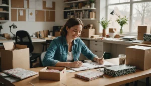 travailler à domicile emballage