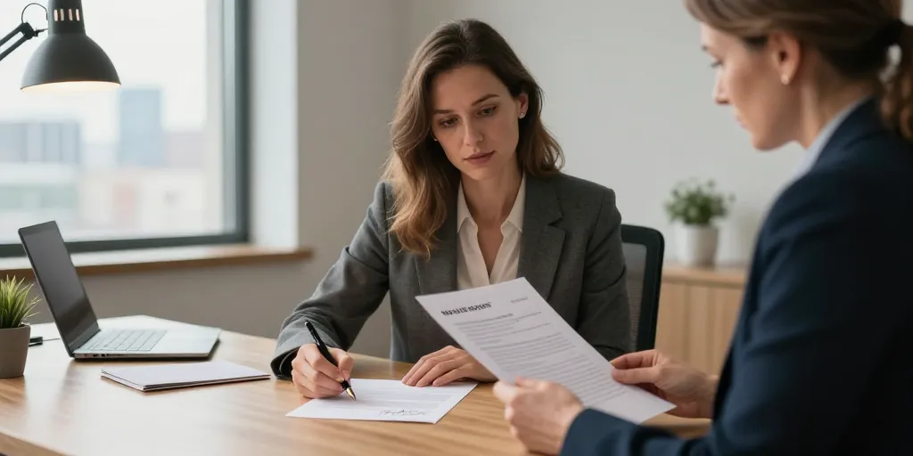 courrier pour temps partiel