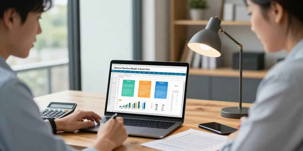 modèle business plan excel