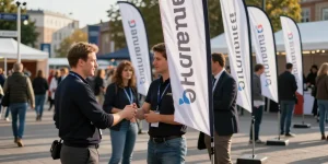 Tout savoir sur le drapeau oriflamme : atout visibilité pour vos événements