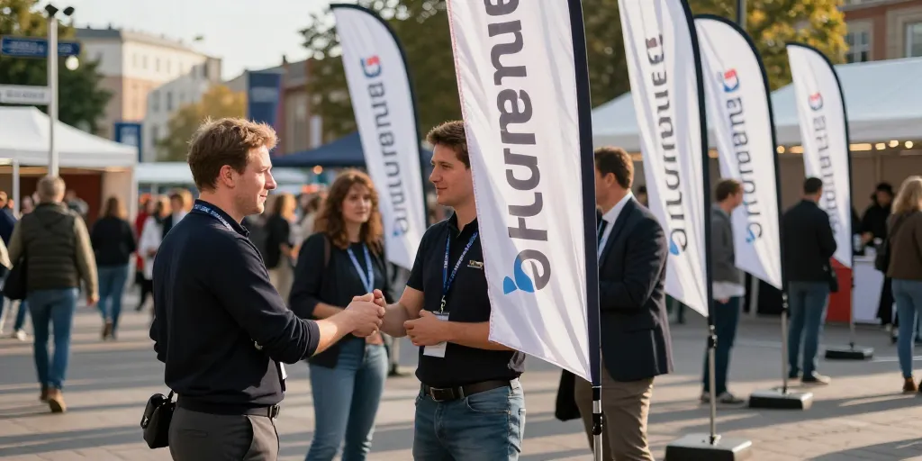 Tout savoir sur le drapeau oriflamme : atout visibilité pour vos événements