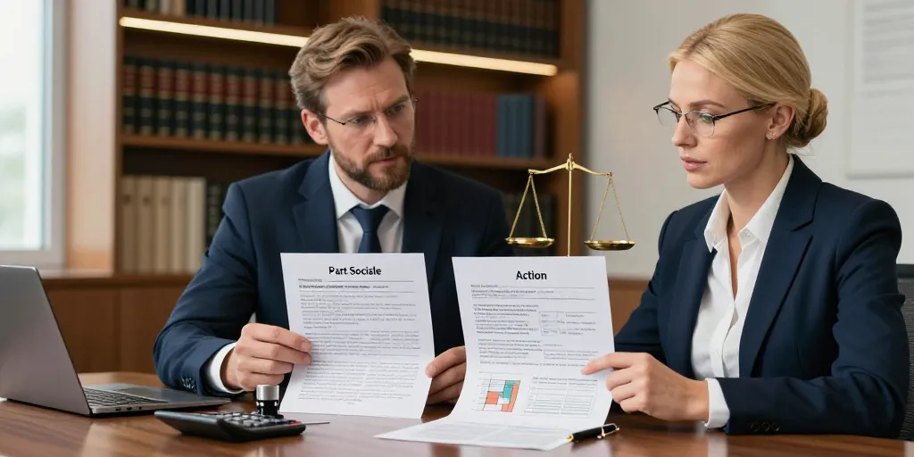 différence entre part social et action