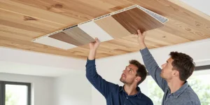 type de plafond en bois