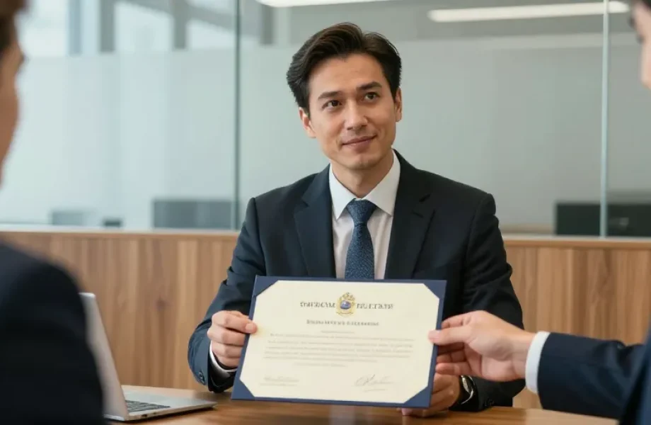certificat du dépositaire