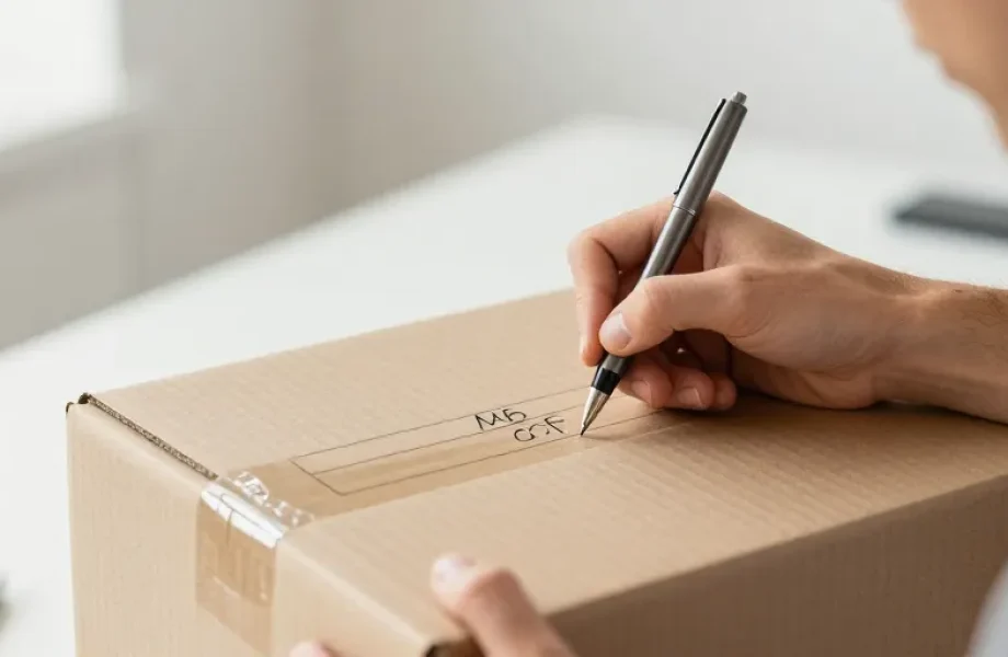 comment mettre l'adresse sur un colis