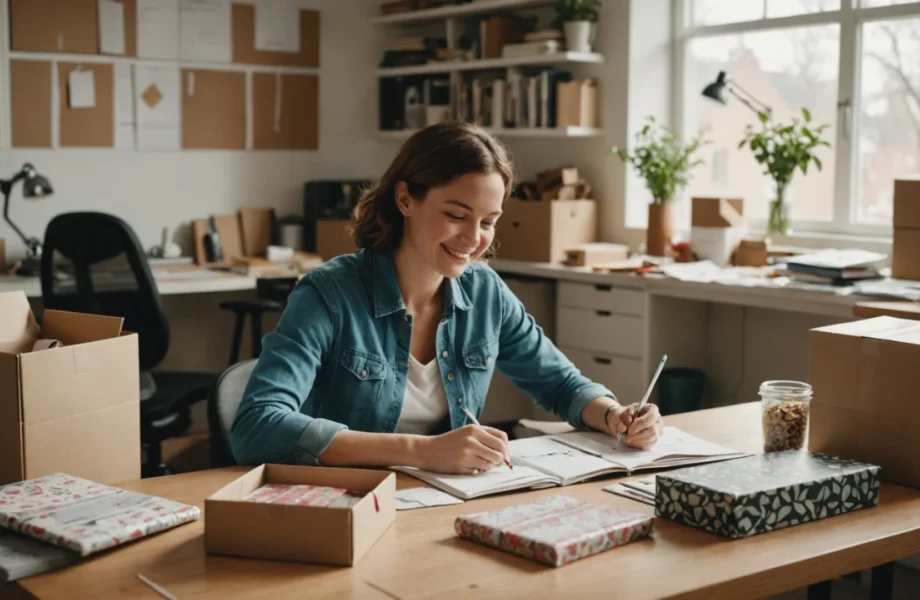 travailler à domicile emballage