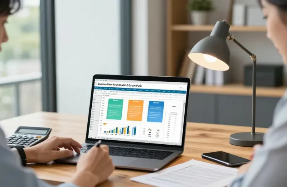 modèle business plan excel