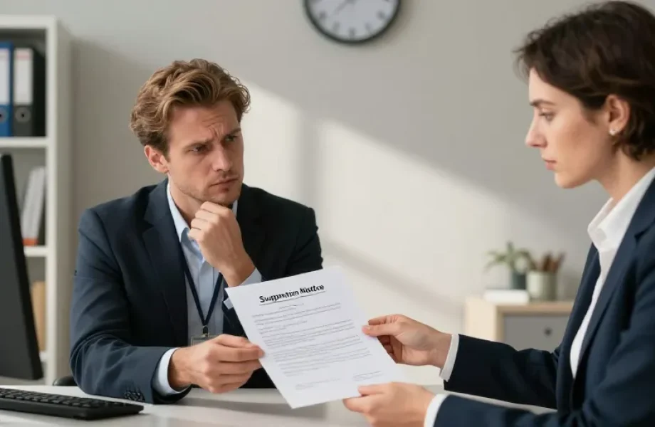 motif mise à pied conservatoire